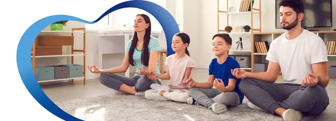 Meditación en familia