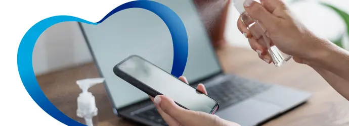 Cómo desinfectar tu teléfono móvil sin dañarlo